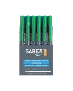 Saber Paint RT - Green, 6 Pack