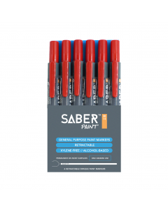 Saber Paint RT - Red, 6 Pack